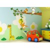 Jungle Animals -  Elephant Giraffe Wall Decals 